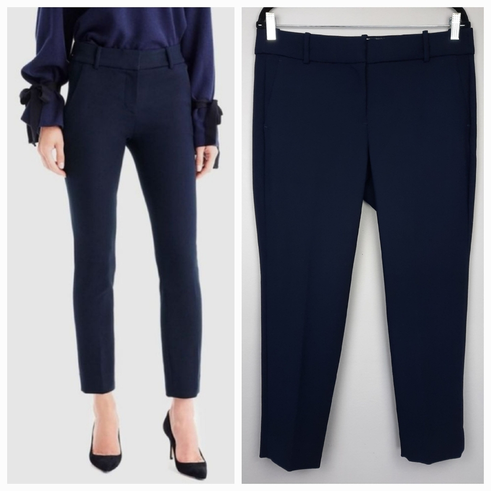 J. Crew 365 Navy Blue High Rise Cameron Pants size 12 Petite